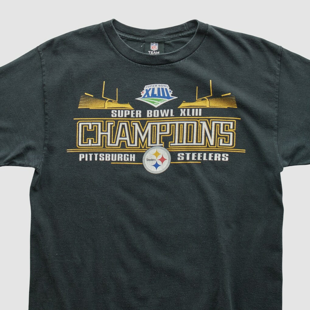 Pittsburgh Steelers NFL 2009 T-shirt Black Vintage