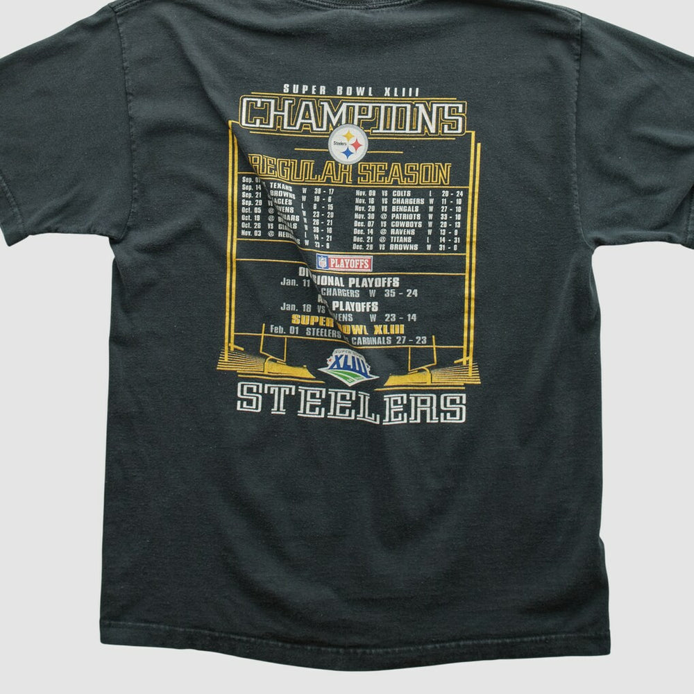 Pittsburgh Steelers NFL 2009 T-shirt Black Vintage