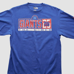 New York Giants NFL 2000s Long Sleeve T-shirt Blue Vintage