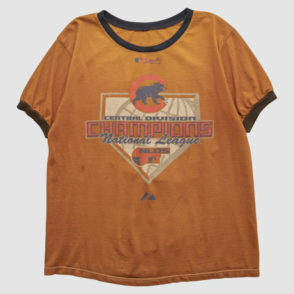 Chicago Cubs Majestic 2005 T-shirt - Orange - S by Fanatics Real Vintage T-shirts