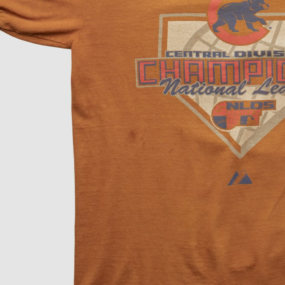 Chicago Cubs Majestic 2005 T-shirt - Orange - S by Fanatics Real Vintage T-shirts