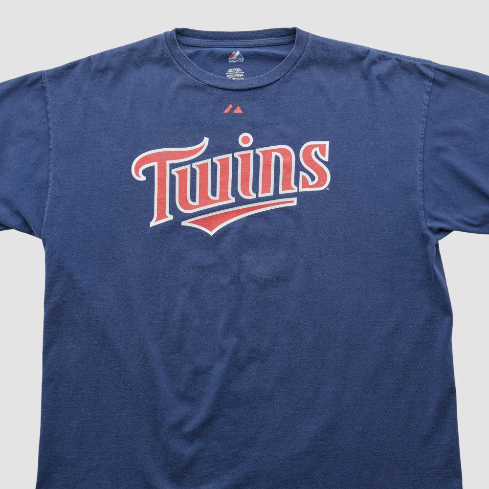 Minnesota Twins Majestic 2000s T-shirt - Navy - 2XL by Fanatics Real Vintage T-shirts