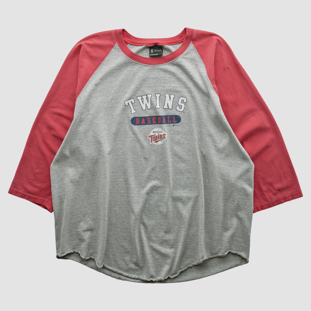 Minnesota Twins Gear For Sports 2000s T-shirt - Heather Gray - S by Fanatics Real Vintage T-shirts