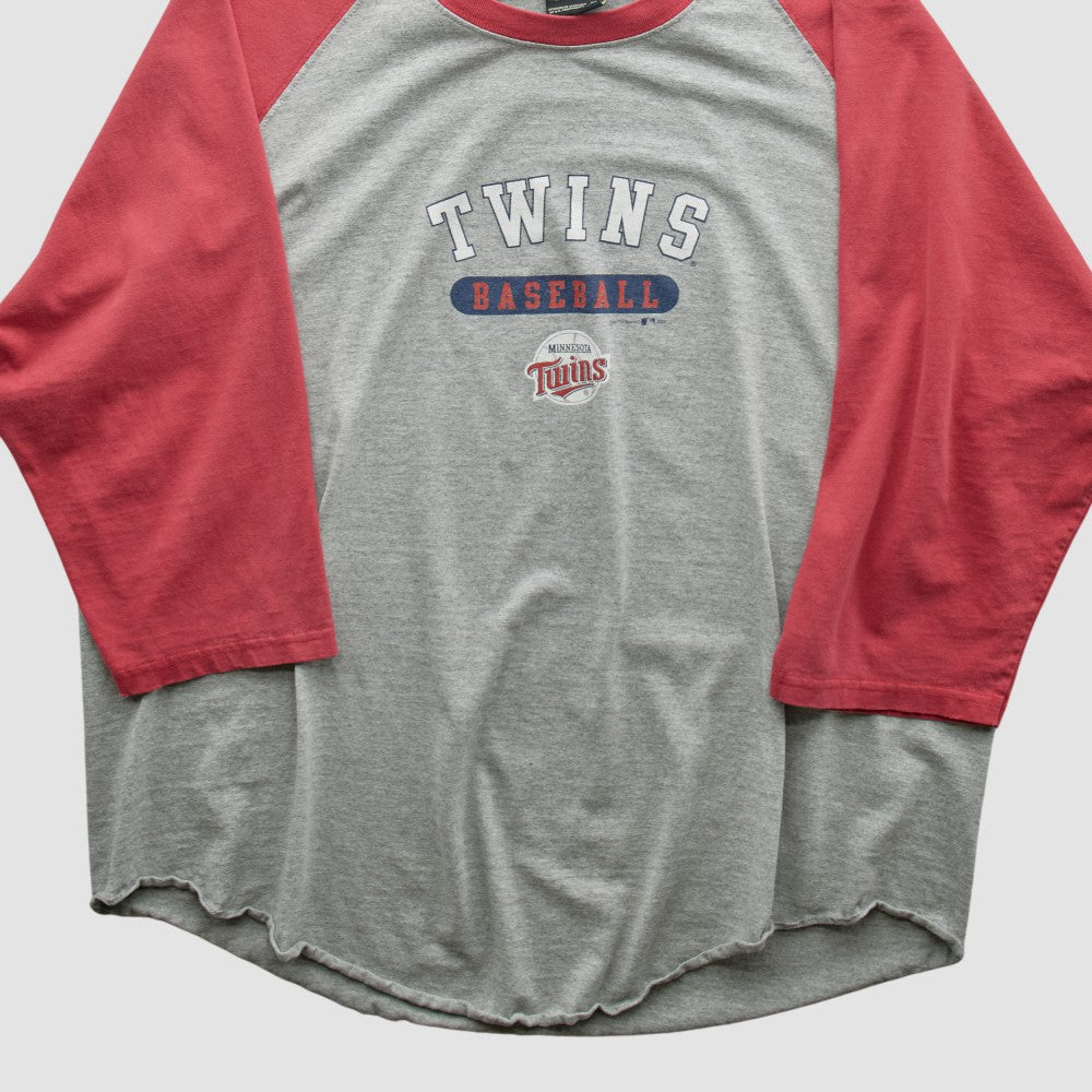Minnesota Twins Gear For Sports 2000s T-shirt - Heather Gray - S by Fanatics Real Vintage T-shirts