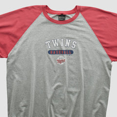 Minnesota Twins Gear For Sports 2000s T-shirt - Heather Gray - S by Fanatics Real Vintage T-shirts