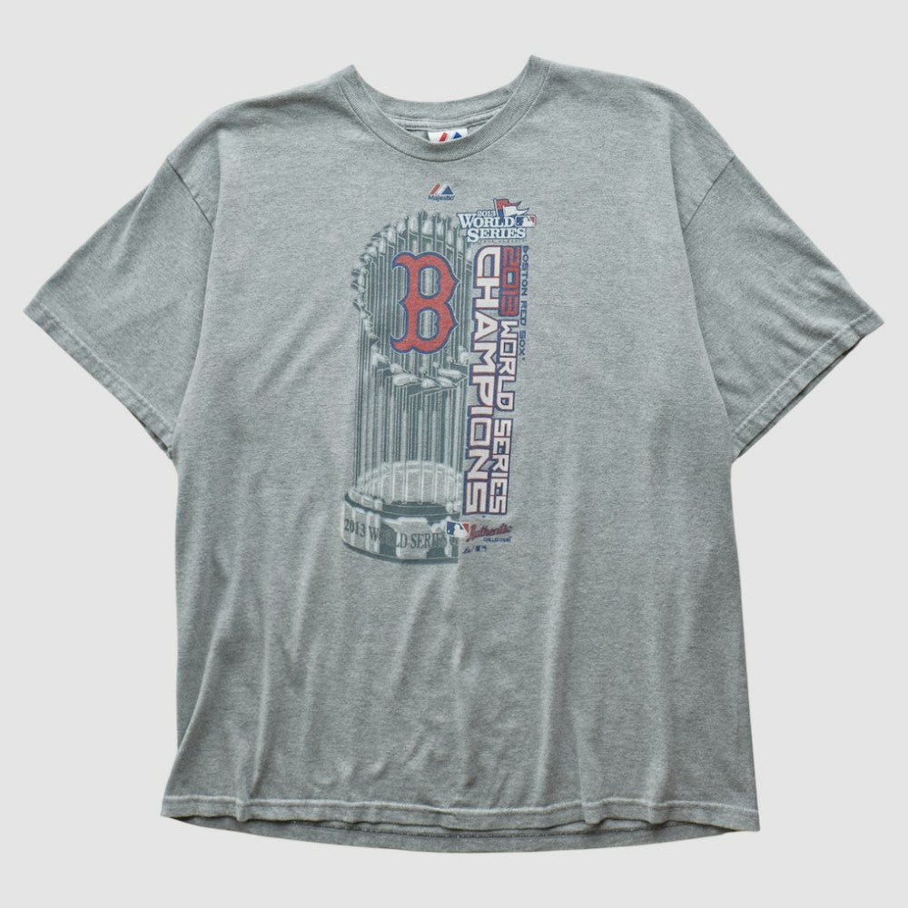 Boston Red Sox Majestic 2012 T-shirt - Heather Gray - M by Fanatics Real Vintage T-shirts