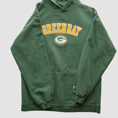 Green Bay Packers Team Edition Apparel 2000s Hooded Pullover Sweatshirt Green Vintage