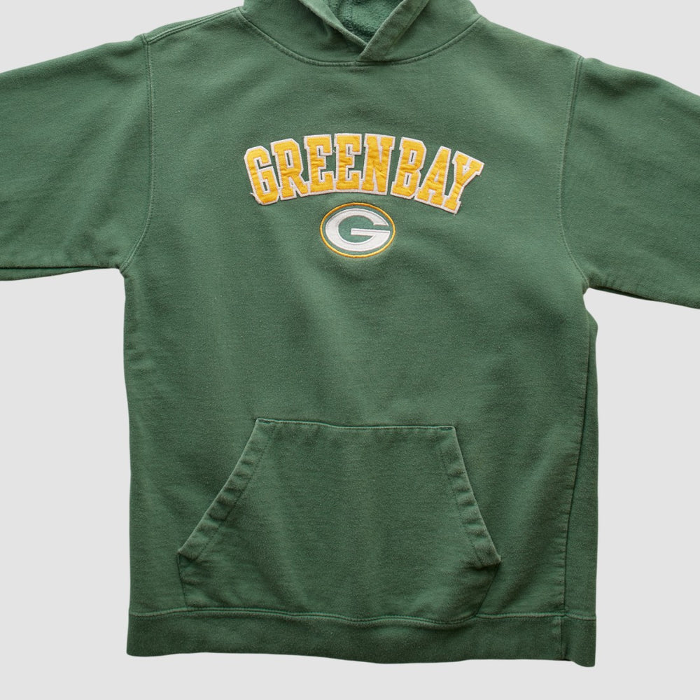 Green Bay Packers Team Edition Apparel 2000s Hooded Pullover Sweatshirt Green Vintage