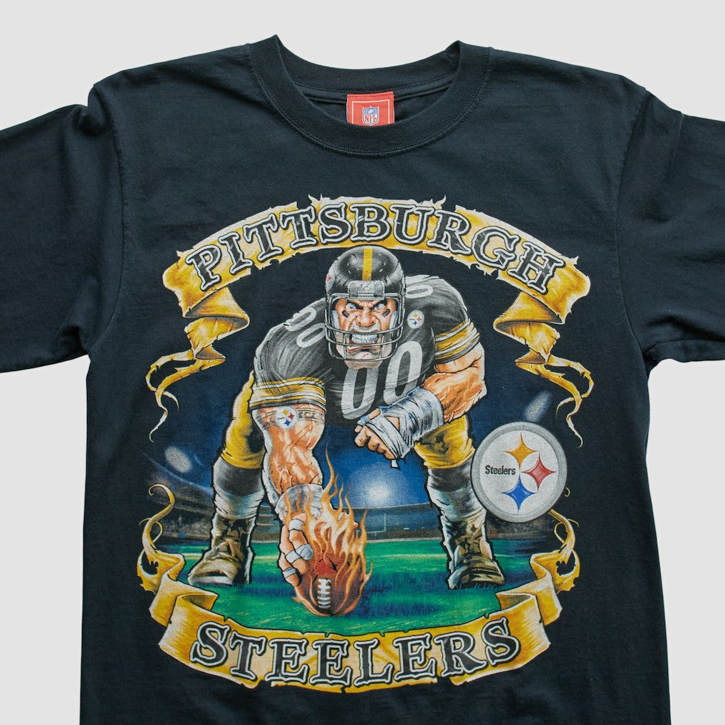 Pittsburgh Steelers NFL 2000s Long Sleeve T-shirt Black Vintage