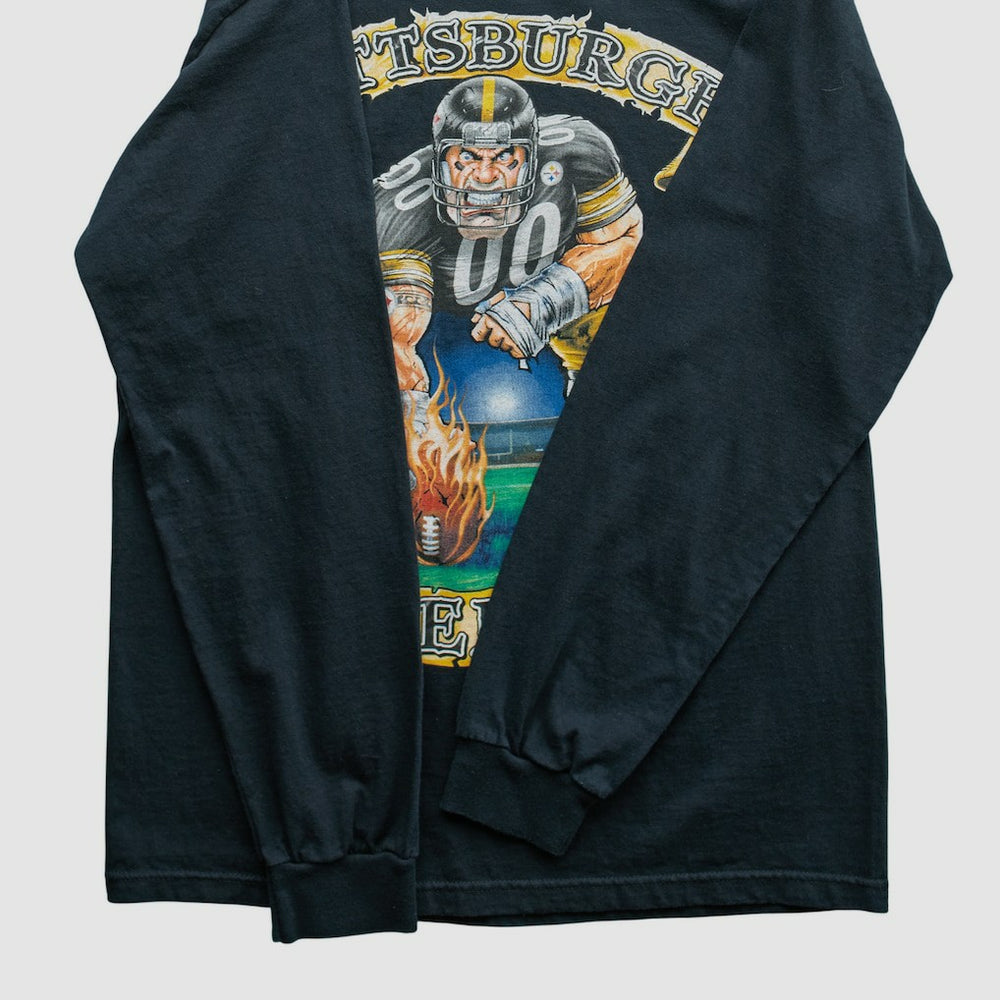 Pittsburgh Steelers NFL 2000s Long Sleeve T-shirt Black Vintage