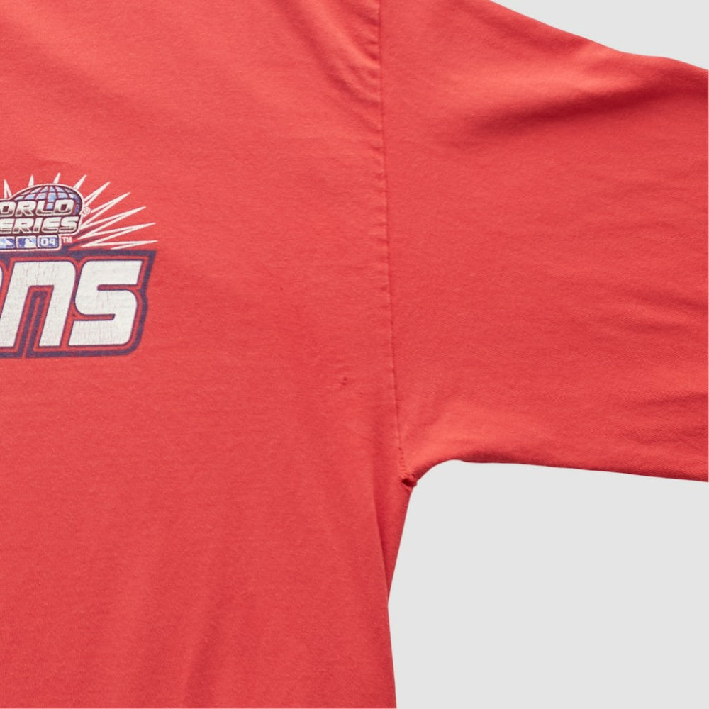 St. Louis Cardinals 2004 Long Sleeve T-shirt - Red - L by Fanatics Real Vintage T-shirts