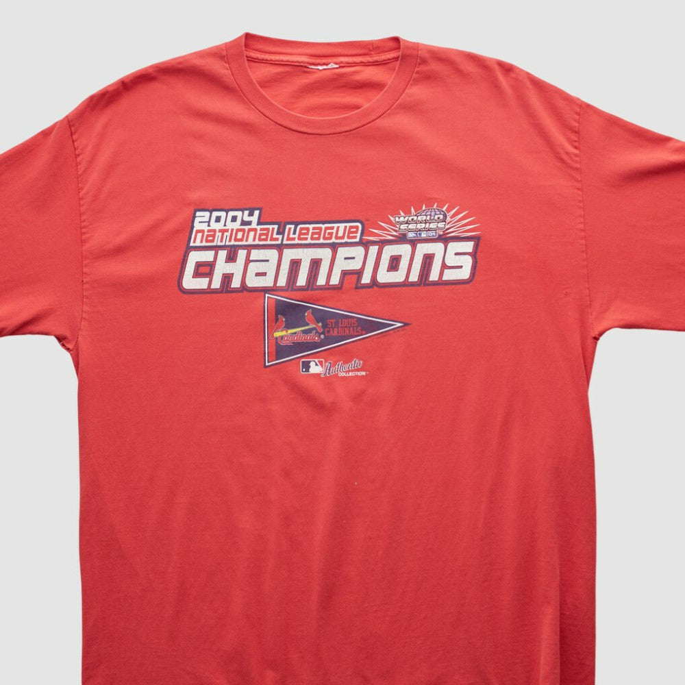St. Louis Cardinals 2004 Long Sleeve T-shirt - Red - L by Fanatics Real Vintage T-shirts