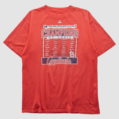 St. Louis Cardinals Majestic 2011 T-shirt - Red - M by Fanatics Real Vintage T-shirts