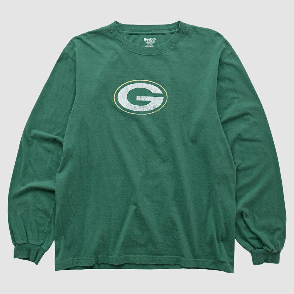 Green Bay Packers Reebok 2000s Long Sleeve T-shirt Green Vintage