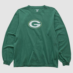 Green Bay Packers Reebok 2000s Long Sleeve T-shirt Green Vintage
