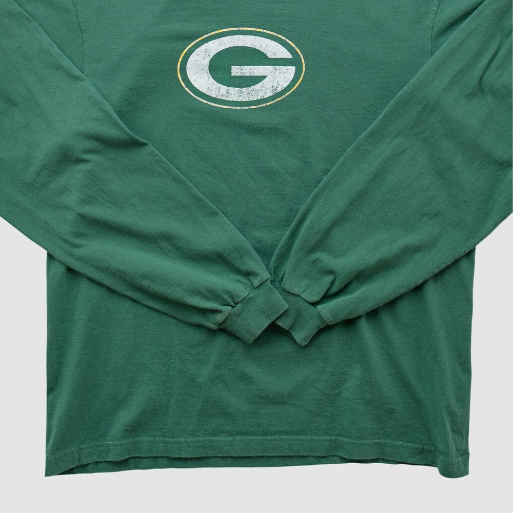Green Bay Packers Reebok 2000s Long Sleeve T-shirt Green Vintage