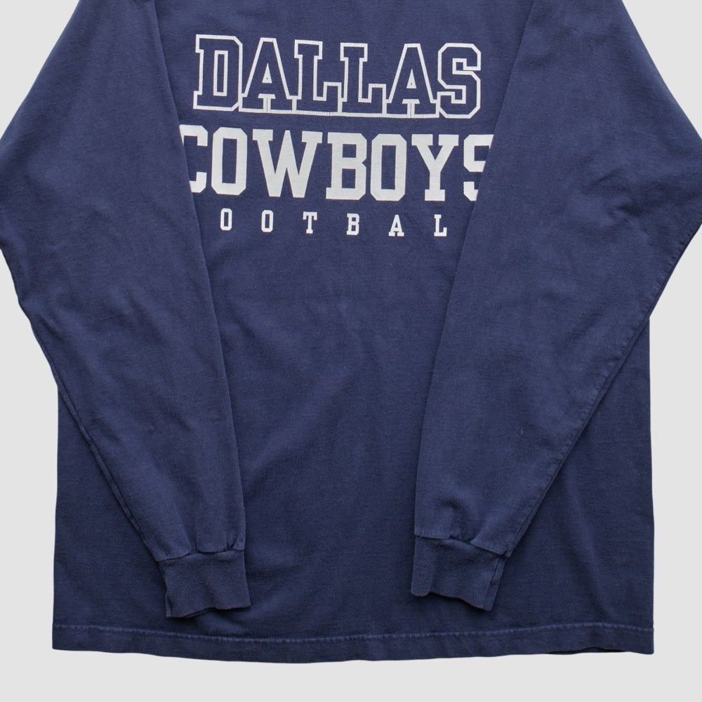 Dallas Cowboys Reebok 2000s Long Sleeve T-shirt Navy Vintage