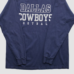 Dallas Cowboys Reebok 2000s Long Sleeve T-shirt Navy Vintage