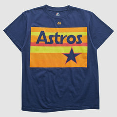 Houston Astros Majestic 2000s T-shirt - Navy - S by Fanatics Real Vintage T-shirts