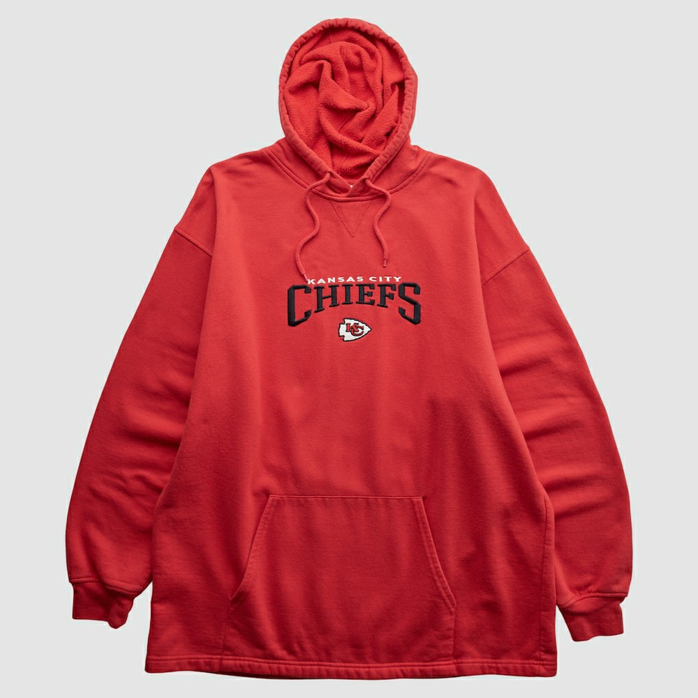 Kansas City Chiefs NFL 2000s Hooded Pullover Sweatshirt Red Vintage