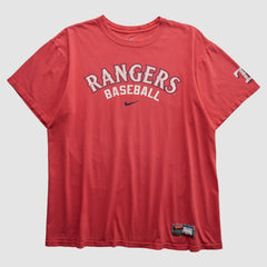 Texas Rangers Nike 2000s T-shirt - Red - L by Fanatics Real Vintage T-shirts