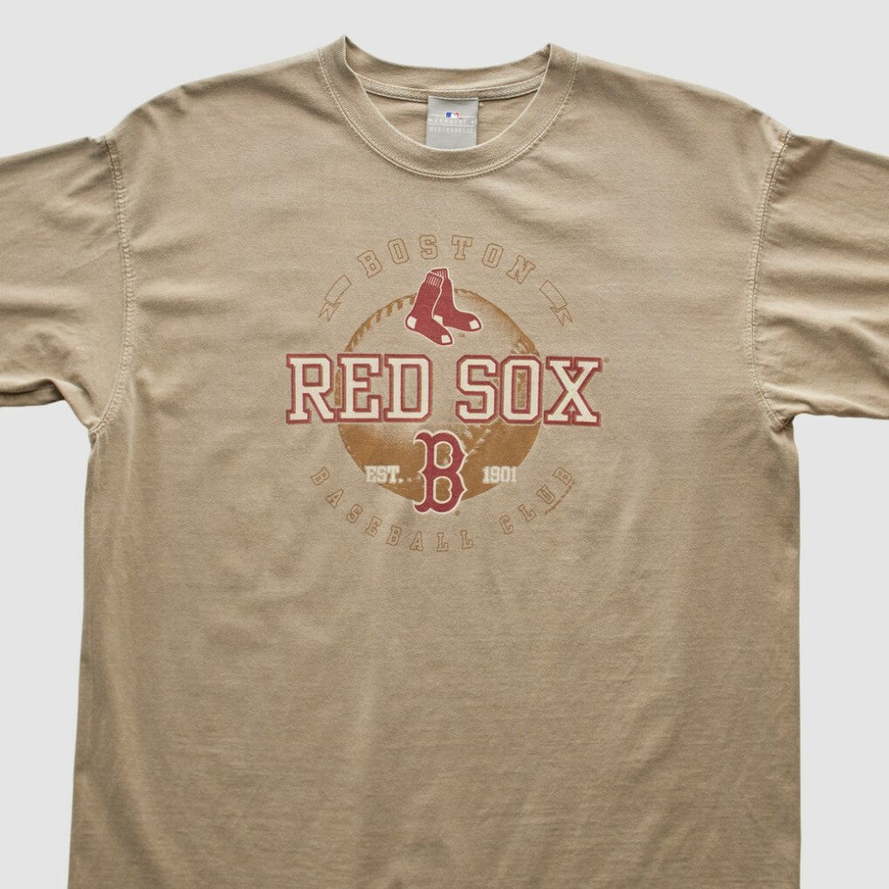 Boston Red Sox Genuine Merchandise 2000s T-shirt - Tan - L by Fanatics Real Vintage T-shirts