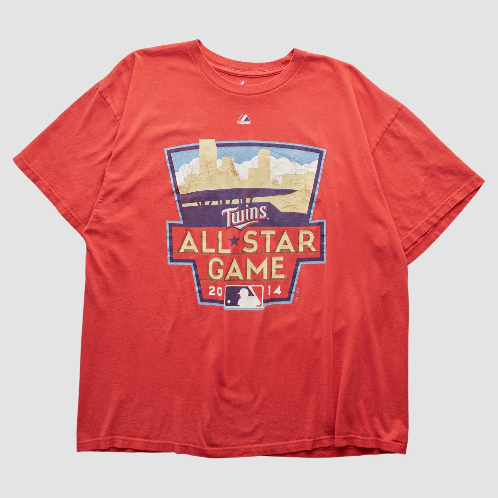Minnesota Twins Majestic 2014 T-shirt - Red - XL by Fanatics Real Vintage T-shirts