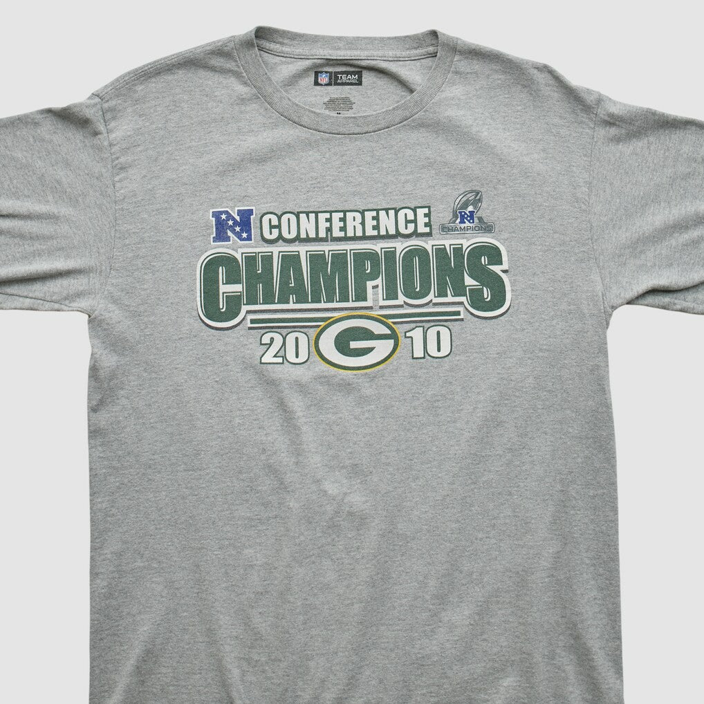 Green Bay Packers NFL 2010 Long Sleeve T-shirt Heather Gray Vintage