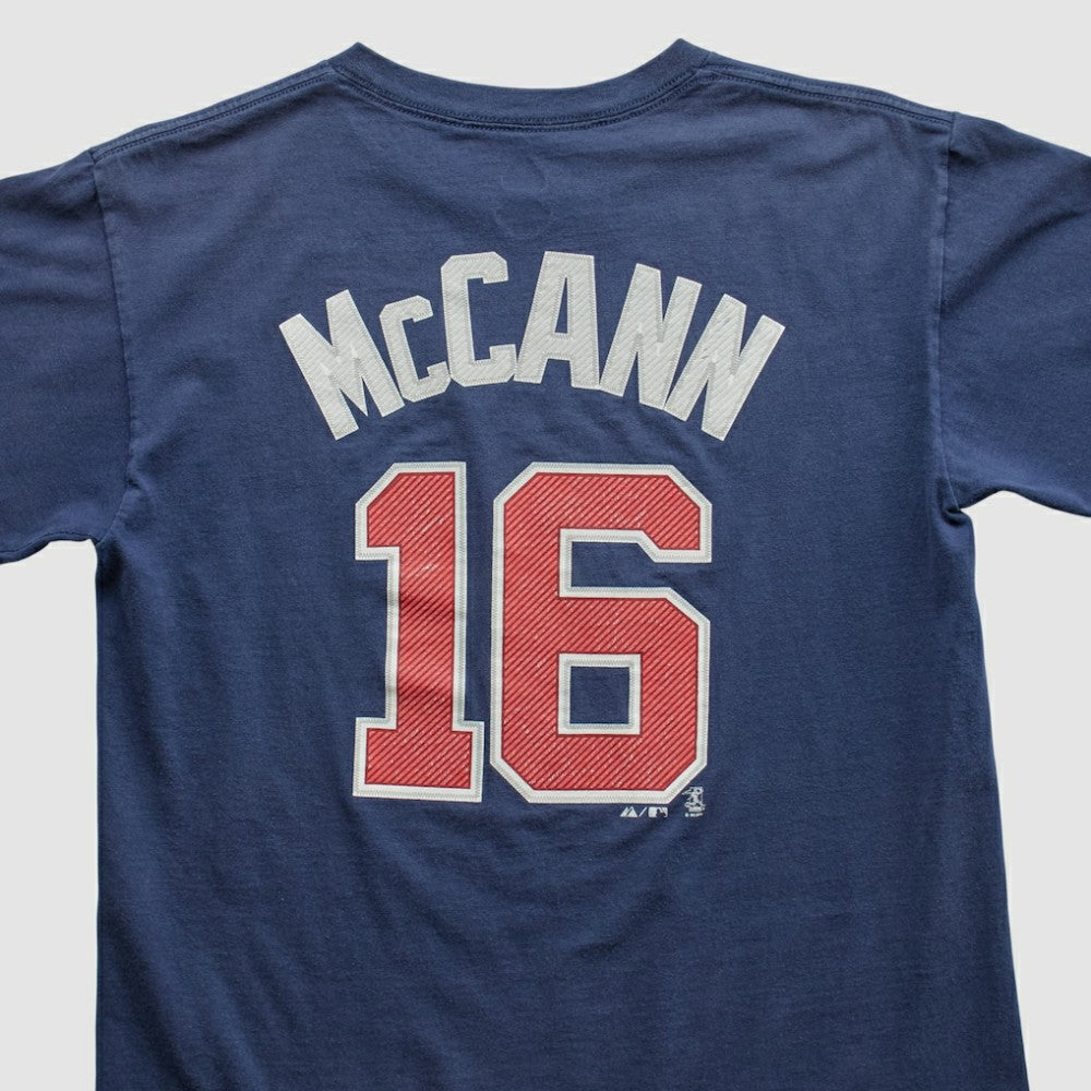 Atlanta Braves Majestic 2000s T-shirt - Navy - S by Fanatics Real Vintage T-shirts