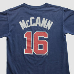 Atlanta Braves Majestic 2000s T-shirt - Navy - S by Fanatics Real Vintage T-shirts