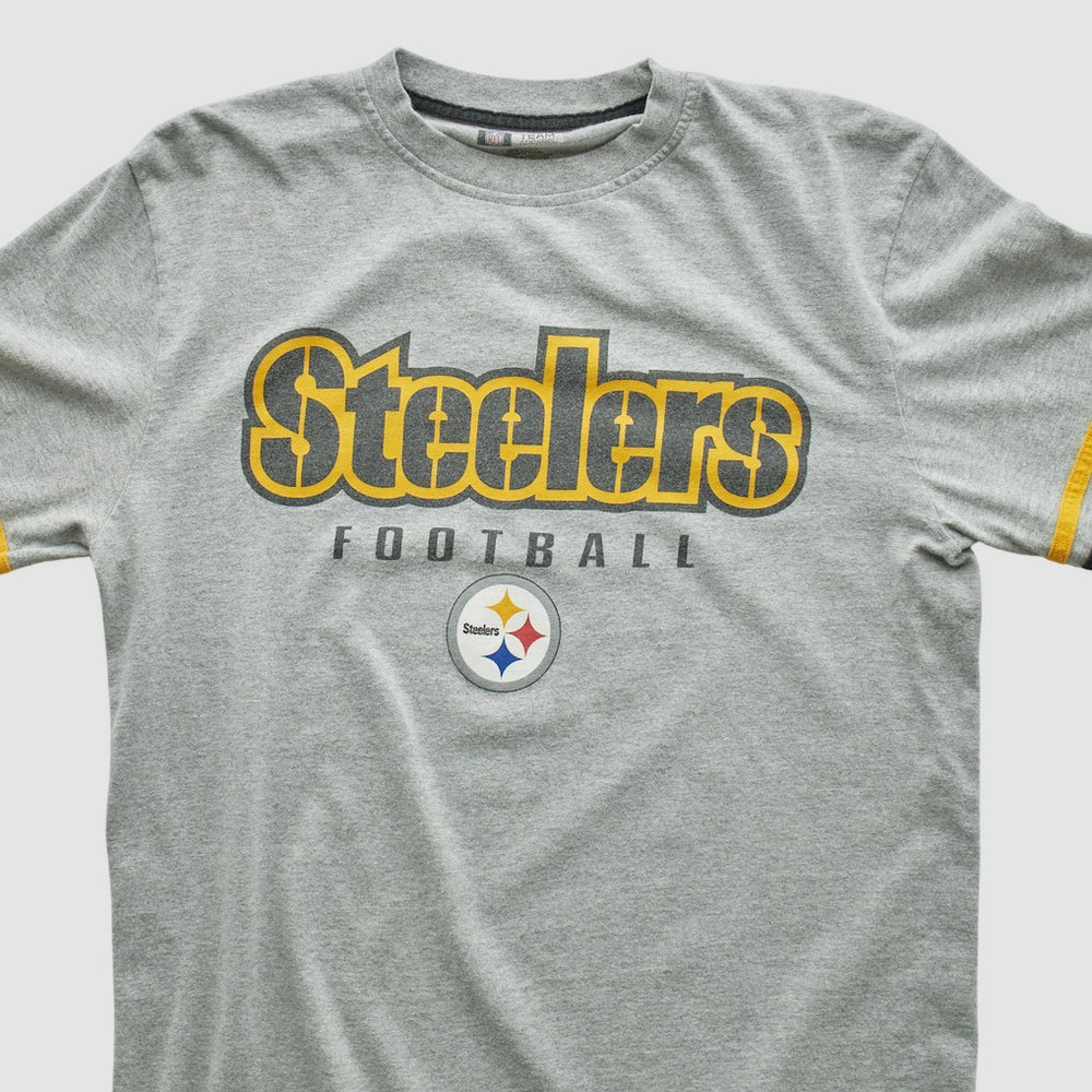 Pittsburgh Steelers NFL 2000s Long Sleeve T-shirt Heather Gray Vintage