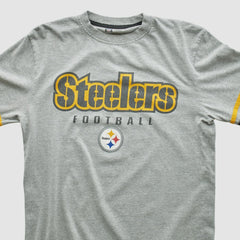 Pittsburgh Steelers NFL 2000s Long Sleeve T-shirt Heather Gray Vintage