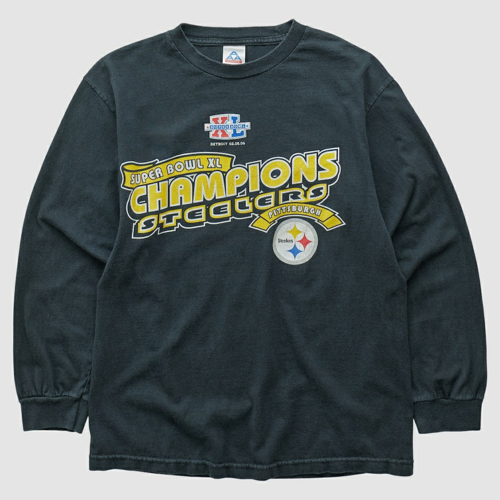 Pittsburgh Steelers Alstyle 2006 Long Sleeve T-shirt Black Vintage