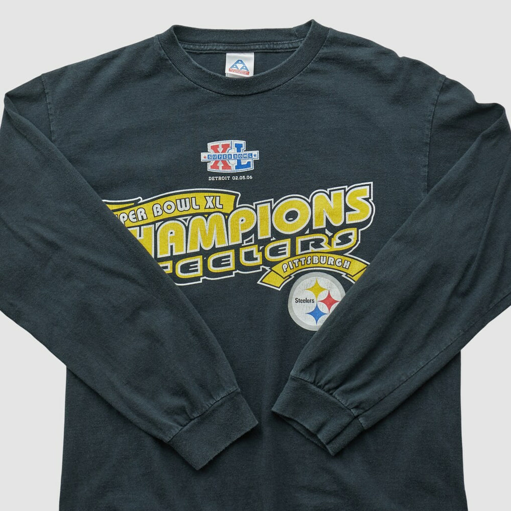 Pittsburgh Steelers Alstyle 2006 Long Sleeve T-shirt Black Vintage
