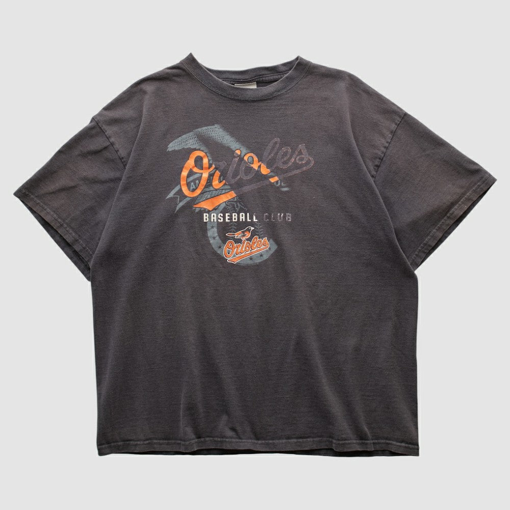 Baltimore Orioles Genuine Merchandise 2000s T-shirt - Charcoal - M by Fanatics Real Vintage T-shirts