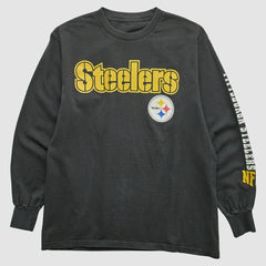 Pittsburgh Steelers 2000s Long Sleeve T-shirt Black Vintage