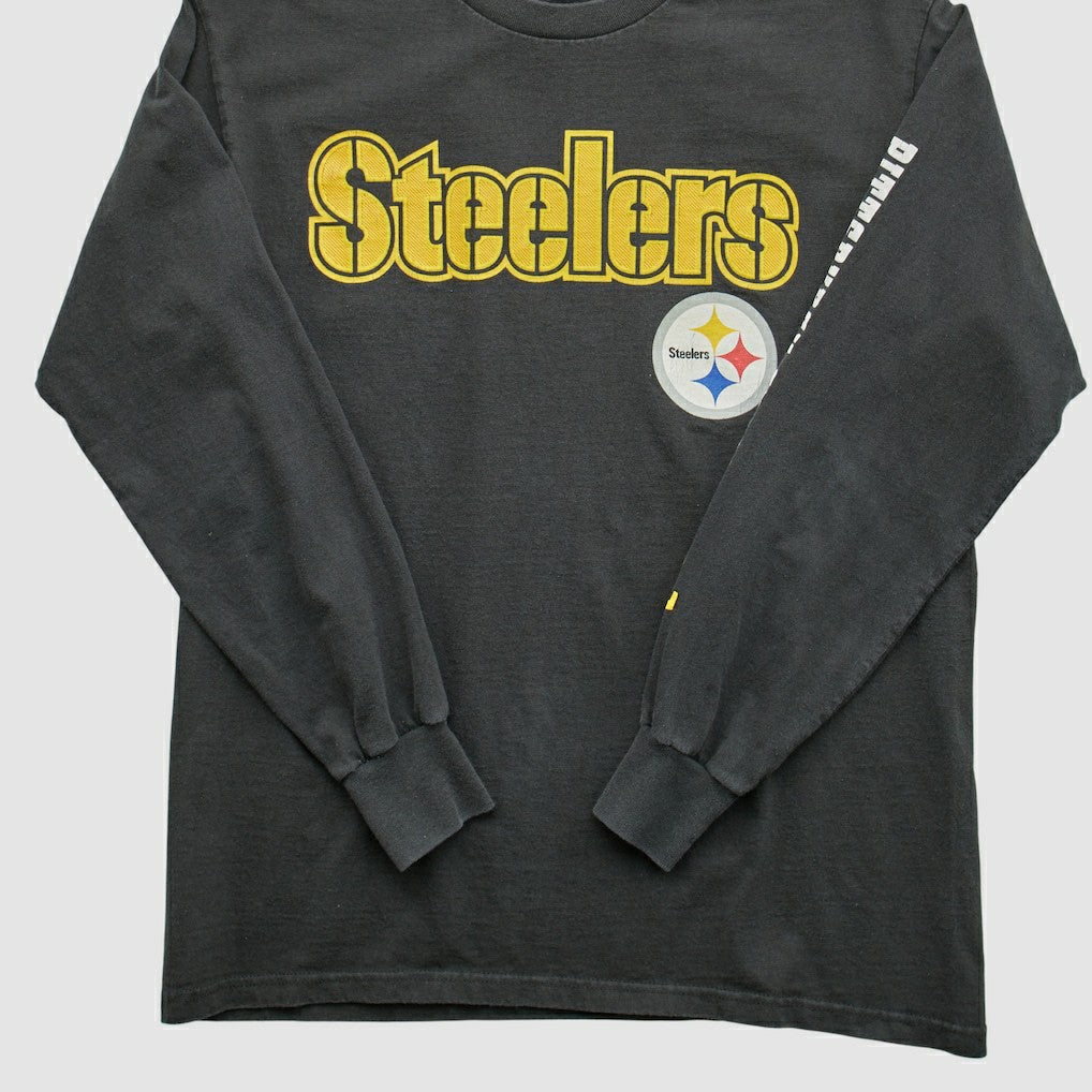 Pittsburgh Steelers 2000s Long Sleeve T-shirt Black Vintage