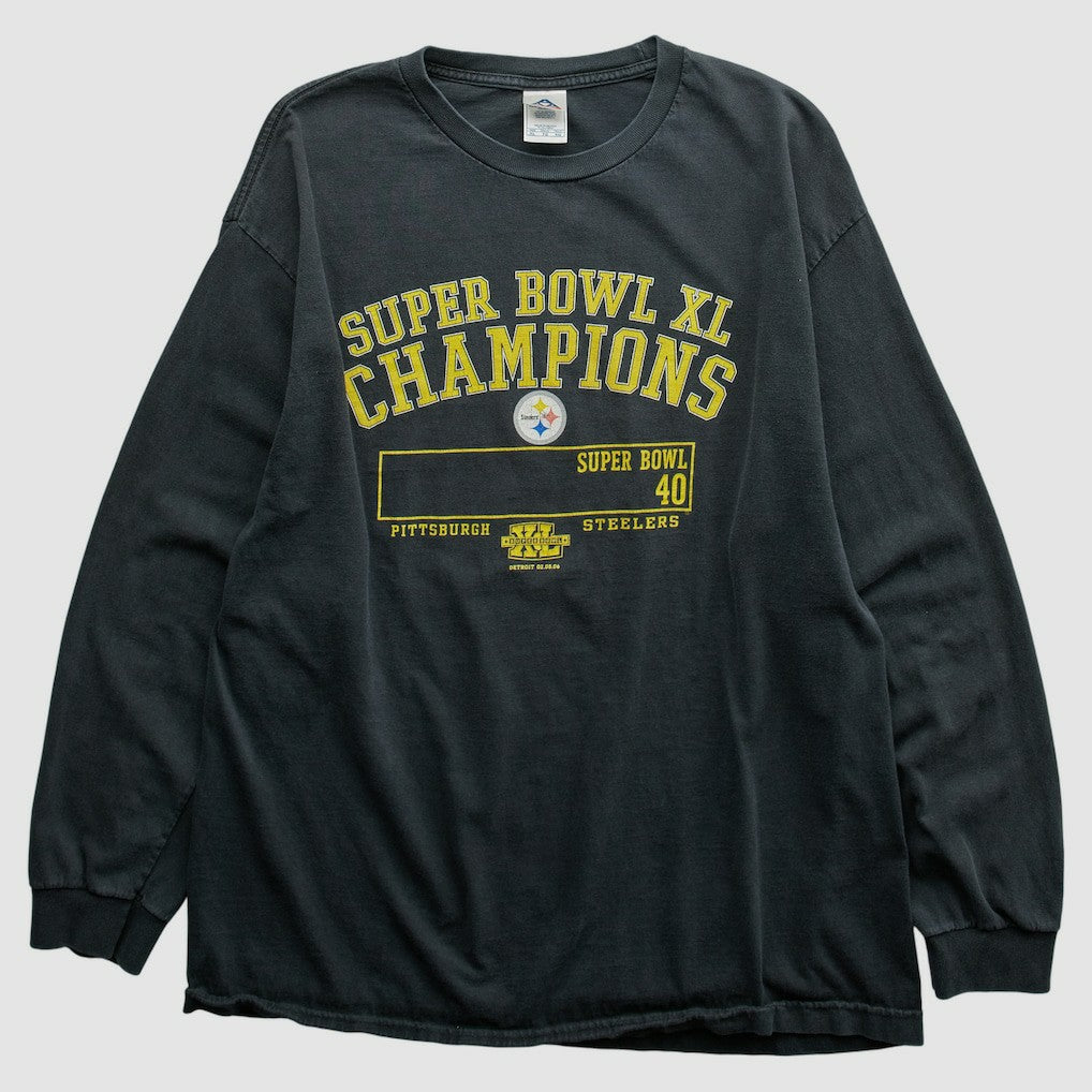 Pittsburgh Steelers Alstyle Apparel 2006 Long Sleeve T-shirt Black Vintage