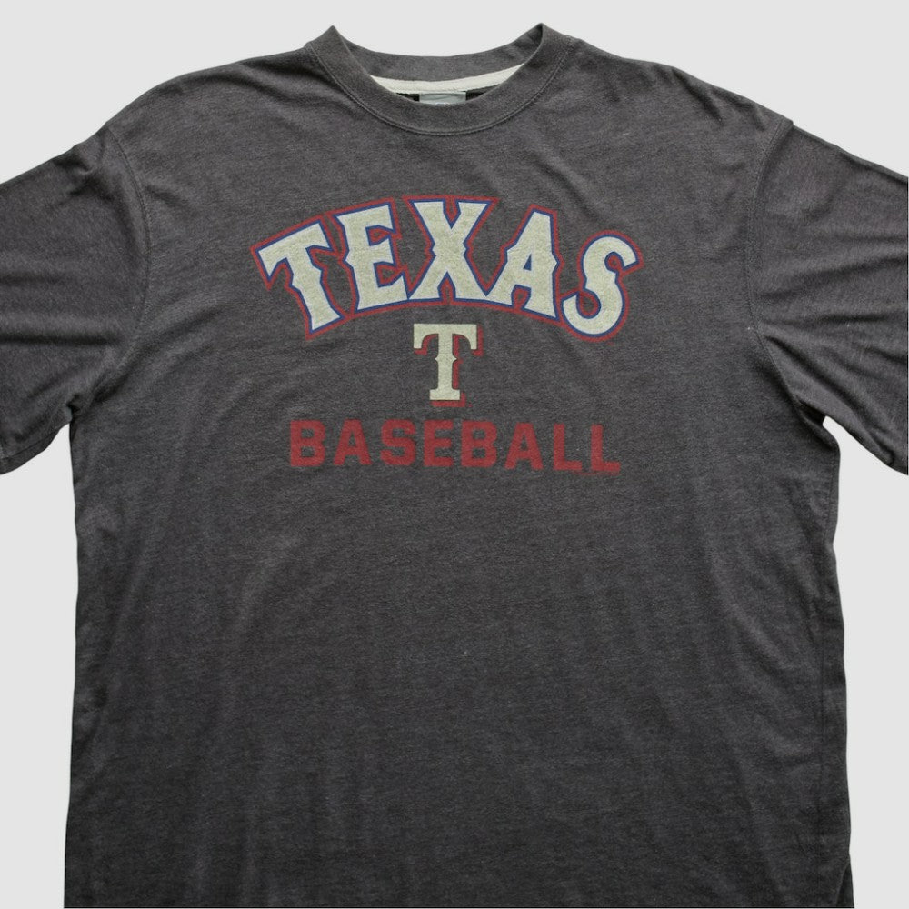 Texas Rangers MLB 2000s T-shirt - Dark Heather Gray - XL by Fanatics Real Vintage T-shirts
