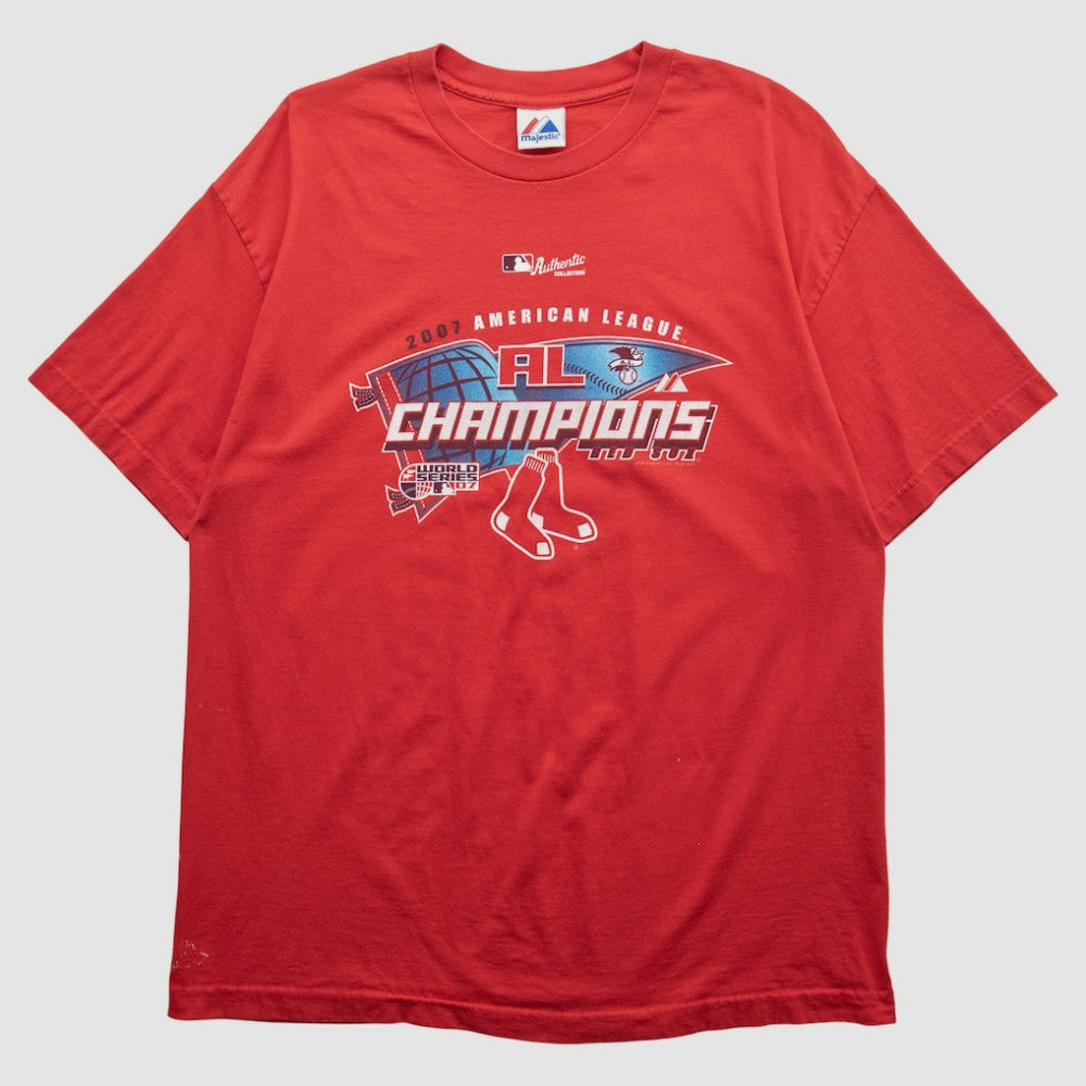 Boston Red Sox Majestic 2007 T-shirt - Red - L by Fanatics Real Vintage T-shirts