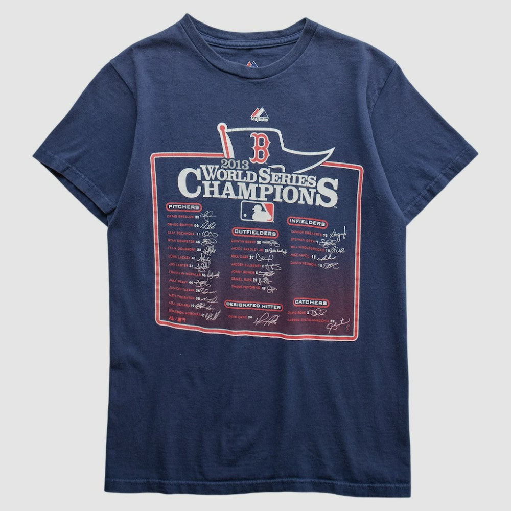 Boston Red Sox Majestic 2013 T-shirt - Navy - XXS by Fanatics Real Vintage T-shirts