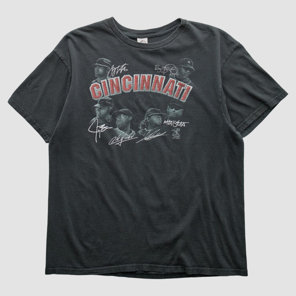 Cincinnati Reds Pro Weight 2014 T-shirt - Charcoal - S by Fanatics Real Vintage T-shirts