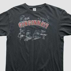 Cincinnati Reds Pro Weight 2014 T-shirt - Charcoal - S by Fanatics Real Vintage T-shirts