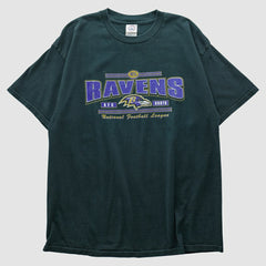 Baltimore Ravens Delta 2000s T-shirt Green Vintage