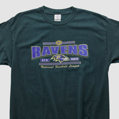 Baltimore Ravens Delta 2000s T-shirt Green Vintage