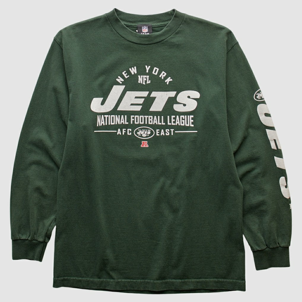New York Jets Team Edition Apparel 2010s Long Sleeve T-shirt Green Vintage
