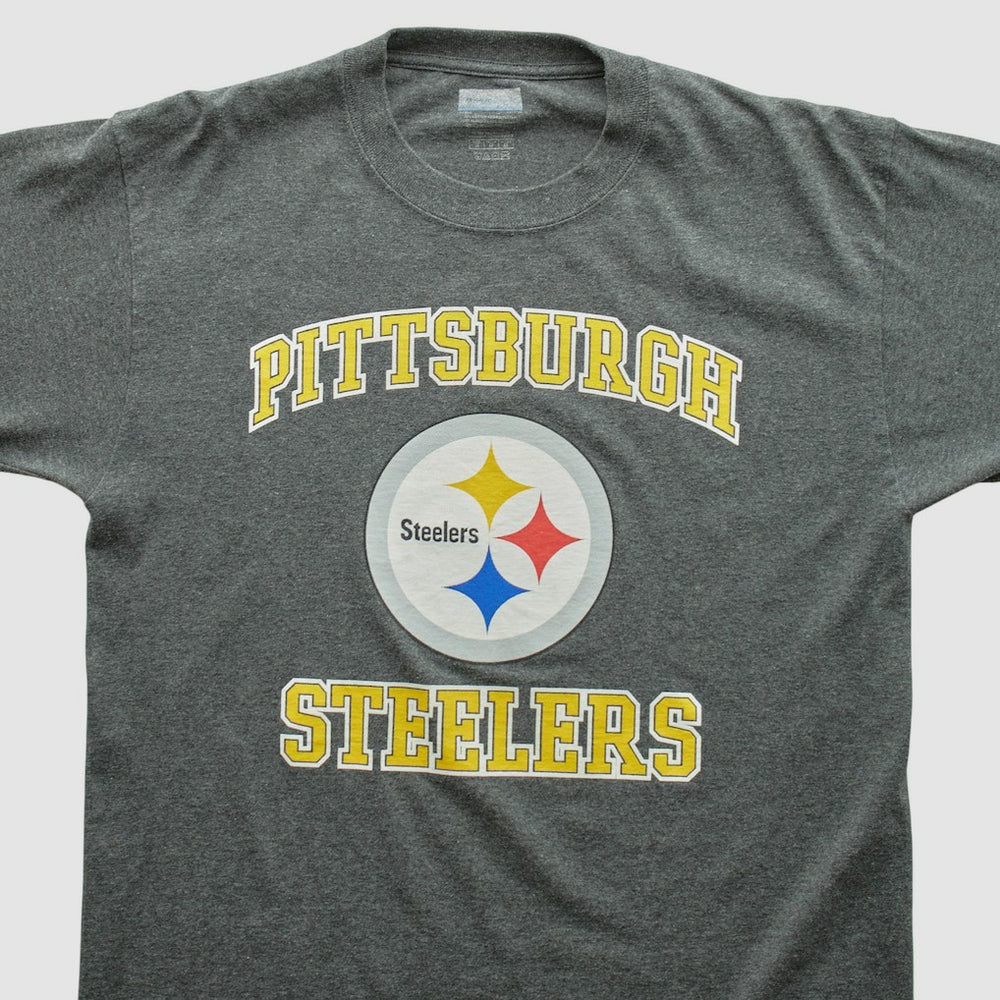 Pittsburgh Steelers 2000s Long Sleeve T-shirt Dark Heather Gray Vintage