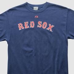 Boston Red Sox Majestic 2000s T-shirt - Navy - S by Fanatics Real Vintage T-shirts