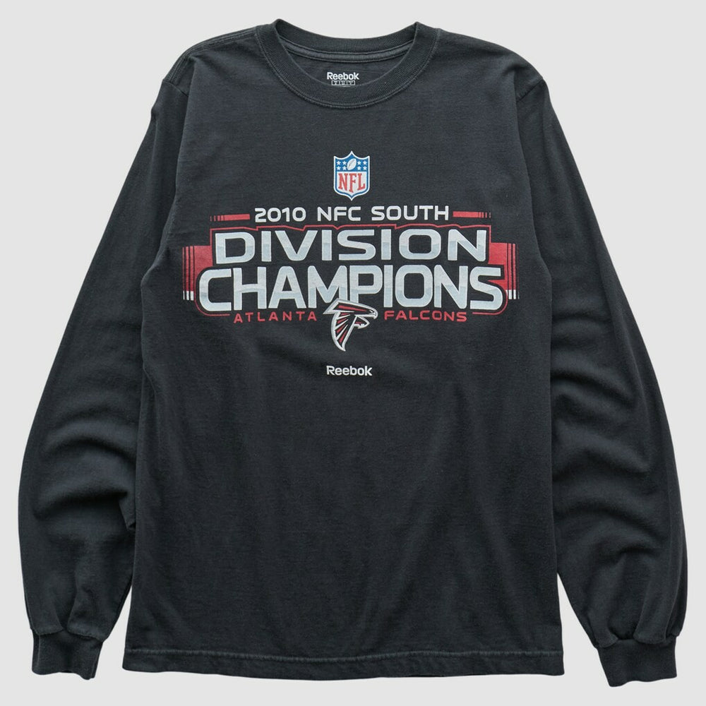 Atlanta Falcons Reebok 2010 Long Sleeve T-shirt Black Vintage