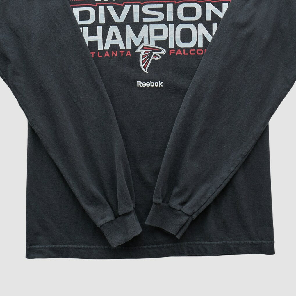 Atlanta Falcons Reebok 2010 Long Sleeve T-shirt Black Vintage